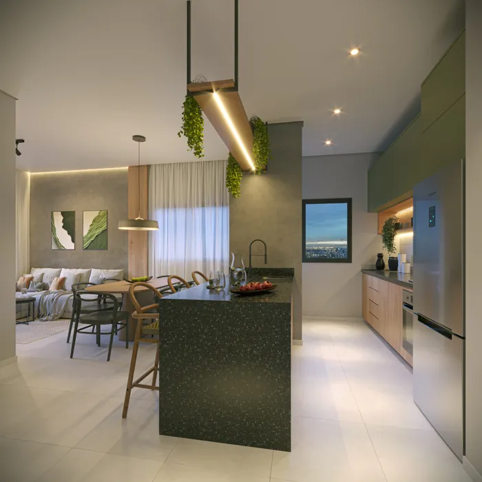 Edifício Pedra Azul — cozinha